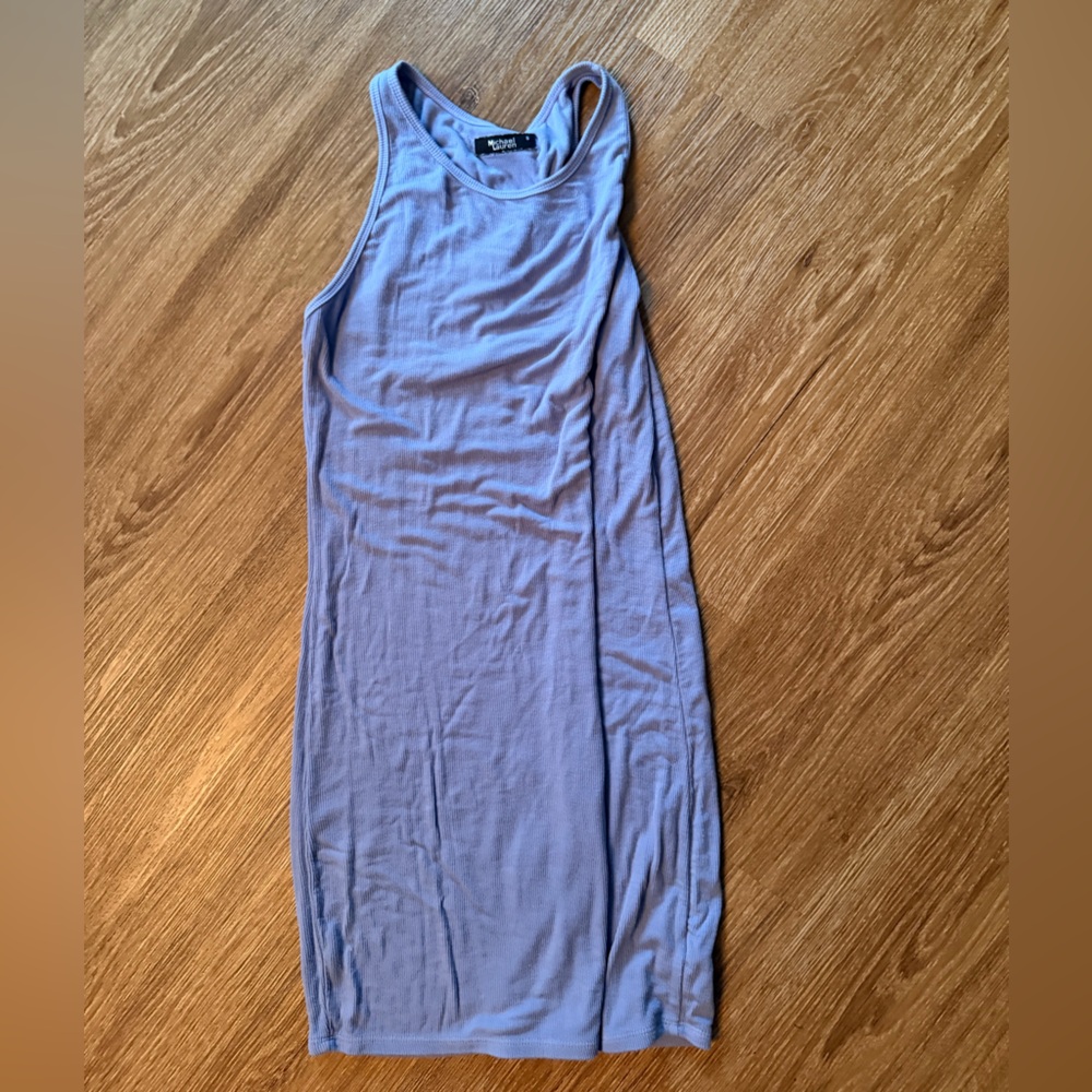 Light Blue Sleeveless Maxi Dress